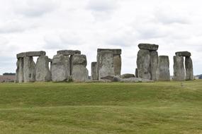 stone buildings on grass