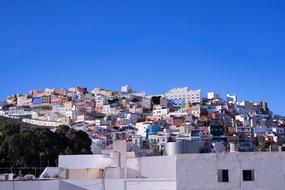 city view from below the cliff