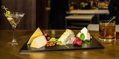 Cheese snack with berries