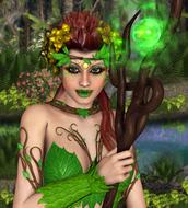 fairy ancient green