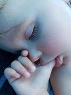Child Sleep Finger