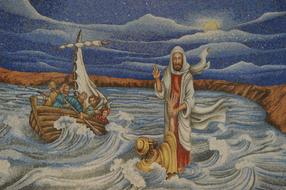 christ's view of the sea painting