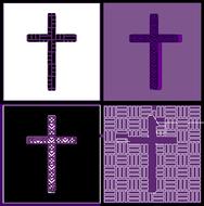 graphic lent clipart cross crosses