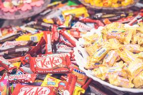 colored sugar sweets