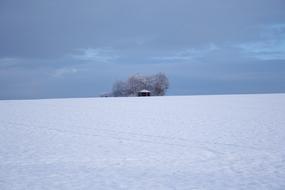 snow white blue view