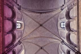 background ceiling building windows