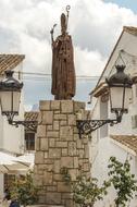 the old sculpture of the patriarch