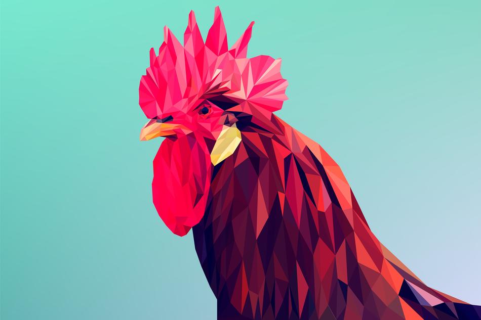 small poly animal vector art