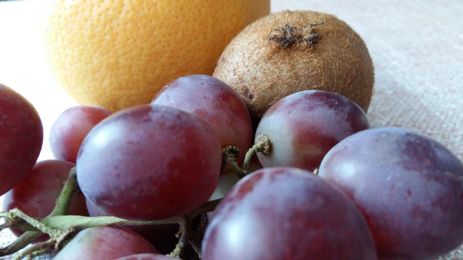 Delicious ripe colored fruits