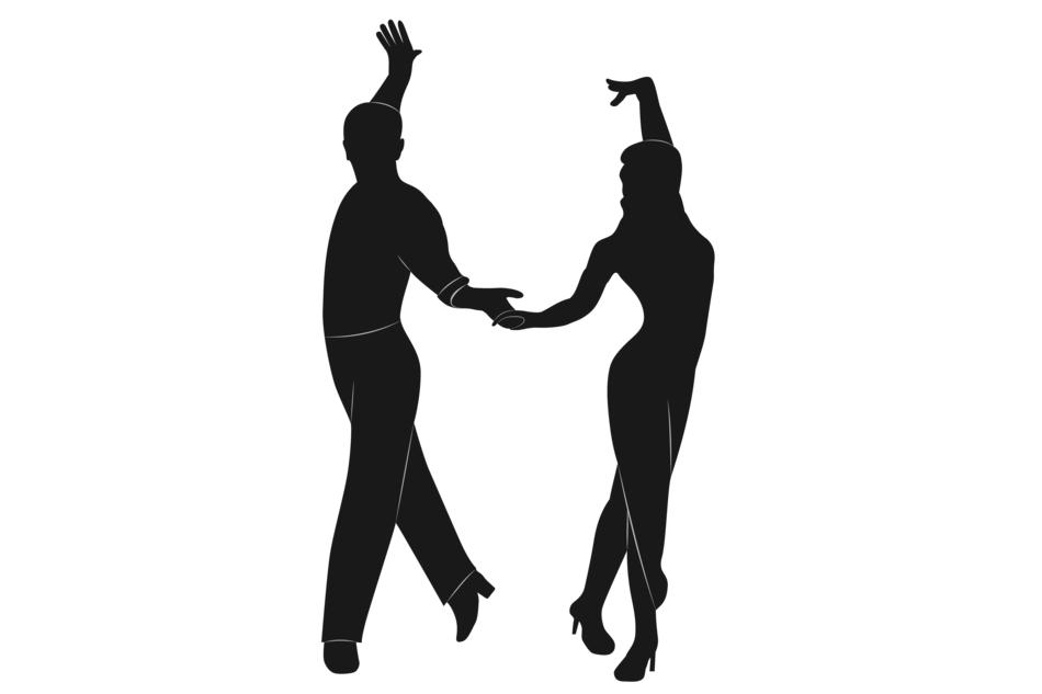 dancing flexible couple