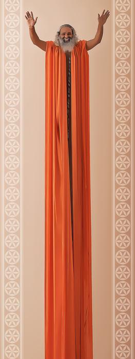 man bless pray buddist habit robe