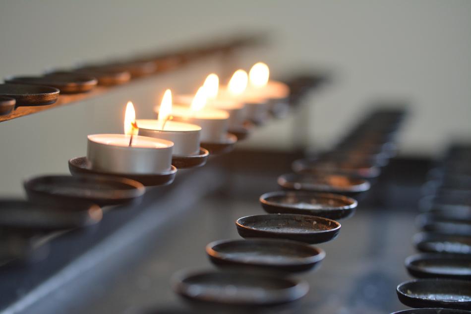 Church Candles Light
