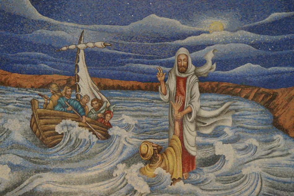 christ's view of the sea painting