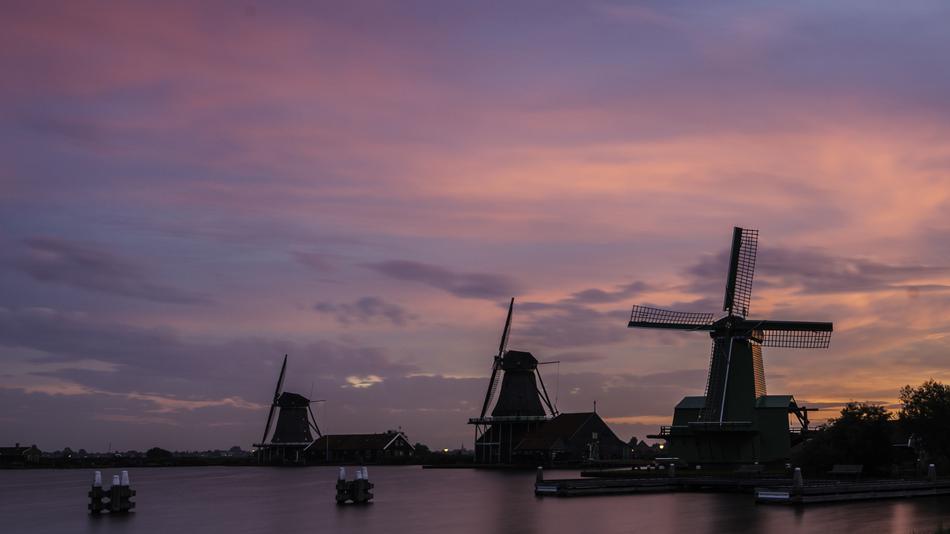 windmills by the river