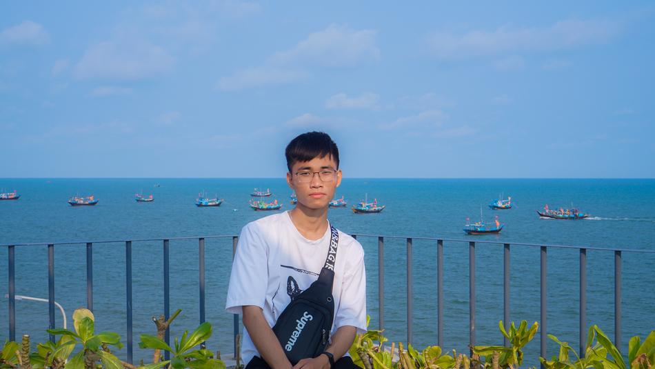 scene of Boy on Beach