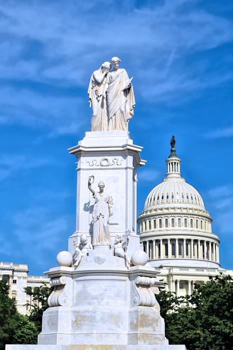 white statue against the sky