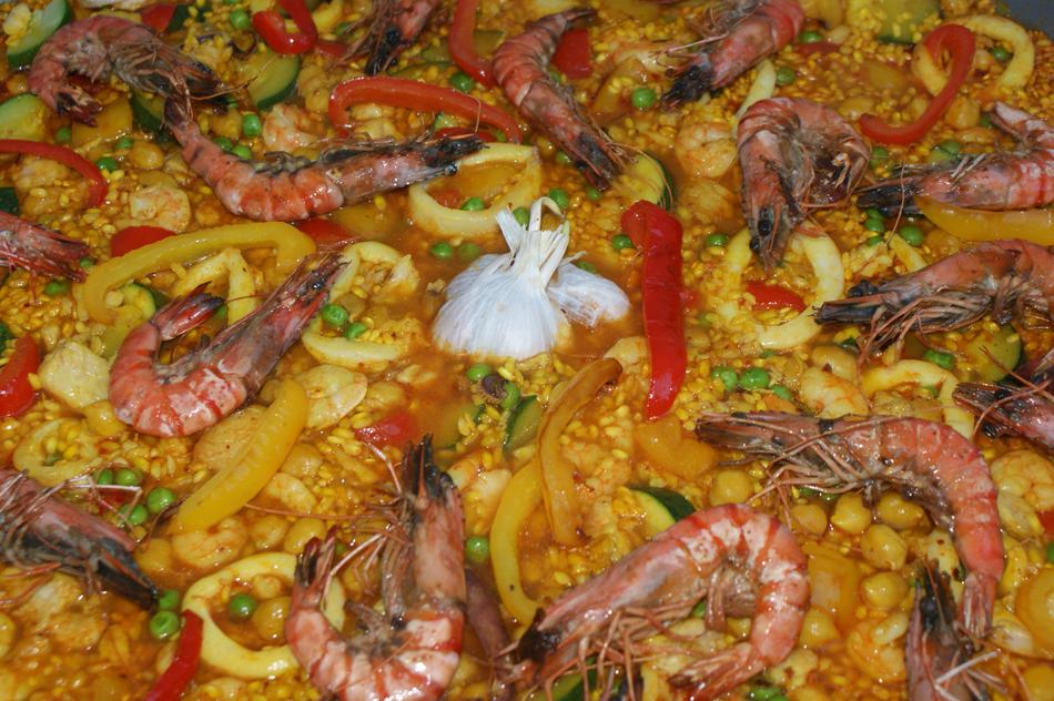 boiled vegetables with shrimp
