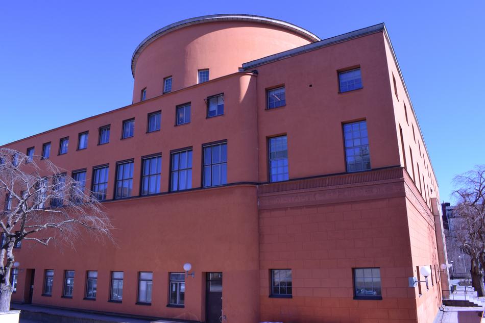 red architecture factory