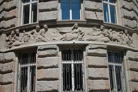 sculpture windows building