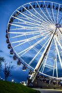 amusement park against the sky