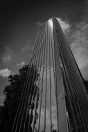 tall building with glass