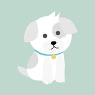dog puppy cute cartoon animal