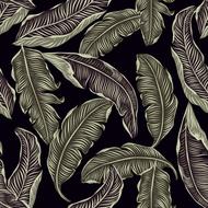 jungle leaves tropical pattern