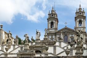 roofs of houses with towers