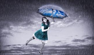 Rain Girl Day