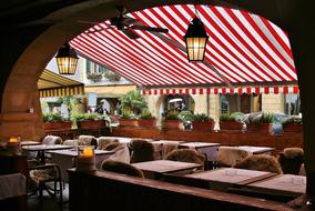 holiday cafe with terrace