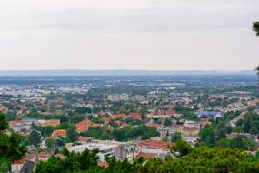 houses people view background