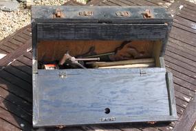 Wooden Old Toolbox