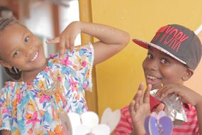 happy children laughing