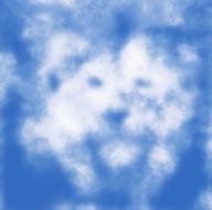 cloud sky lion looks like portrait