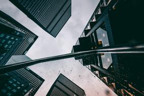 city clouds view landscape