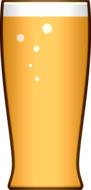 drawing of a cold beer in a glass