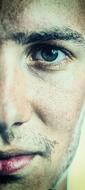 Half Face Portrait Young