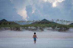 Boy Storm Nature