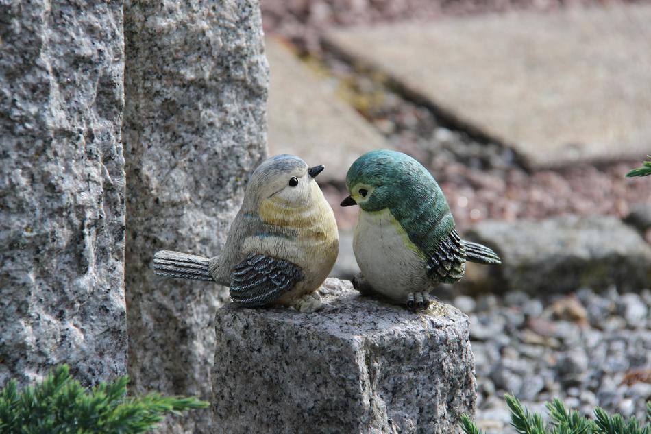 Birds Stone Wall