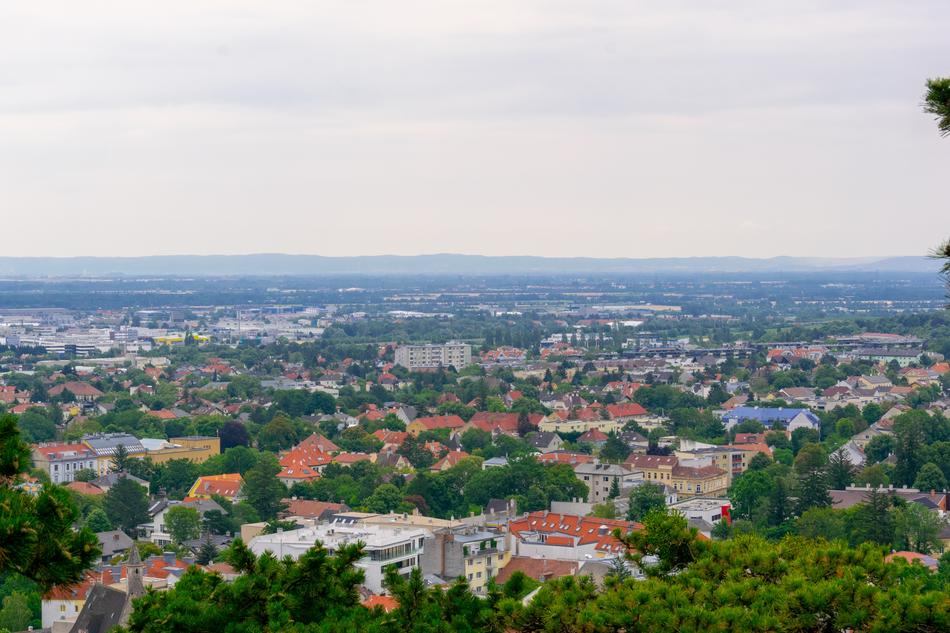 houses people view background
