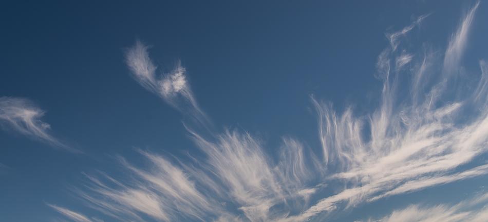 delicate White Clouds on Blue sky