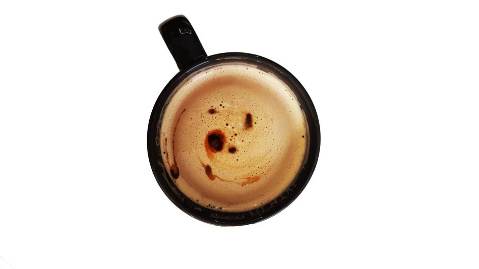 white hot mug of coffee