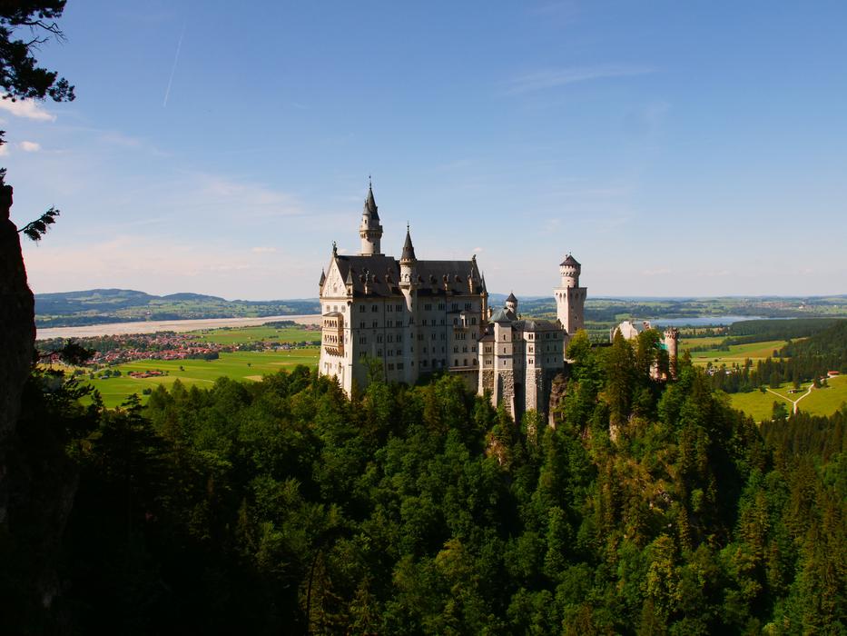the castle is fabulous in the forest