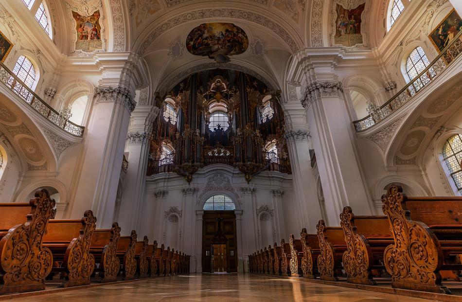 beautiful church inside the hall
