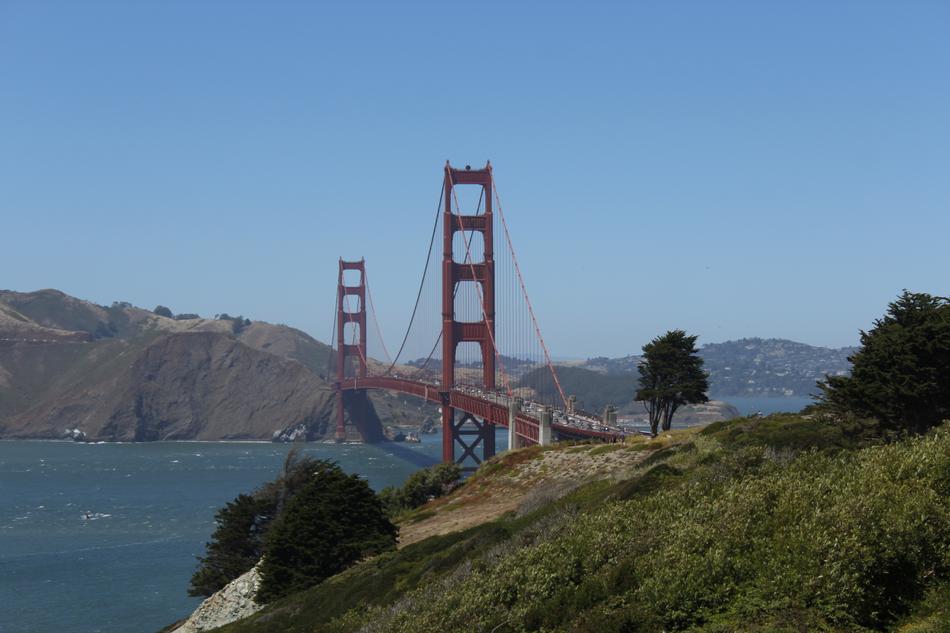 incredible bridge with mountains