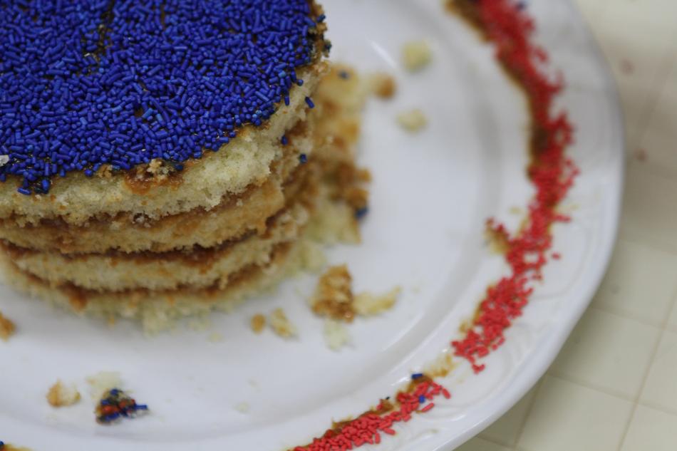 sweet cake on a plate