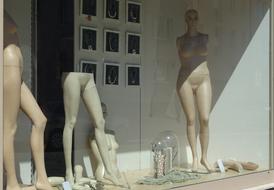 mannequins building a lot