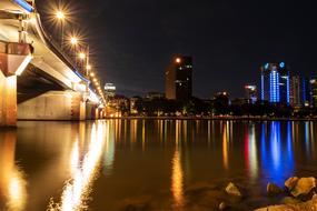 light bulbs light bridge city