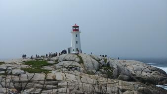 Lighthouse Fog Stormy