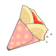 bitten dessert drawing